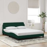  Okvir za krevet Dover tamnozeleni 160x200 cm baršunasti | shoptok.hr