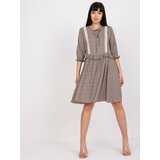 RUE PARIS Dress-CHA-SK-1710-1.52-brown | Shoptok.si