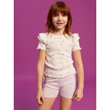 Sinsay Pamučne tajice s ukrasnim volanima | shoptok.hr