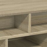 vidaXL Klubska mizica sonoma hrast 70x70x29 cm inženirski les | Shoptok.si