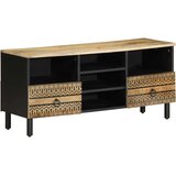 TV ormarić crni 100x33,5x46 cm Puno grubo drvo Mango | Eponuda.ba