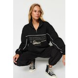 Trendyol Sweatshirt - Black - Oversize cene
