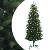  Umjetno božićno drvce s nogom 150 cm 150 LED lampica - 150 cm s LED svjetlima Zelena Cijene