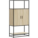 Maison Chic Visoka omara - Komoda - Predalnik sonoma hrast 68x35x139 cm inženirski les in kovina, (21720705) | Shoptok.si
