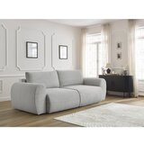Bobochic Paris Svijetlo siva sklopiva sofa od samta 257 cm Lucien – | shoptok.hr