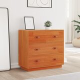  Komoda voštano smeđa 80 x 40 x 75 cm od masivne borovine | shoptok.hr