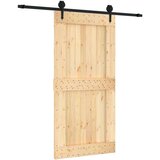  Klizna vrata s priborom za montažu 100x210 cm masivna borovina | shoptok.hr