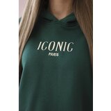 Kesi Insulated cotton set, sweatshirt with embroidery + green trousers | Shoptok.si