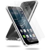 Cadorabo Ohišje in 2x kaljeno zaščitno steklo, združljivo s Huawei v prozorni - hibridni zaščitni pokrov z robom silikona TPU in akrilnim steklom, (20565941) | Shoptok.si