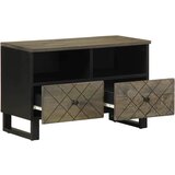 Maison Chic TV omarica - TV enota - Televizijska omarica črna 70x33x46 cm trden mangov les, (21698924) Cene