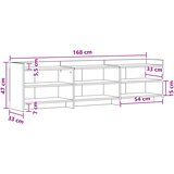 TV ormar 168 x 33 x 47 cm Dimljeni hrast Konstruirano drvo | shoptok.hr