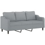  Trosjed s ukrasnim jastucima svjetlosivi 180 cm od tkanine | shoptok.hr