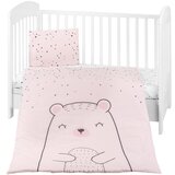 Kikka Boo posteljina sa ogradicom 6 pcs 60/120 Bear with Me pink ( KKB60117 ) | ePonuda.com
