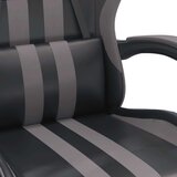 vidaXL Vrtljiv gaming stol črno in sivo umetno usnje | Shoptok.si