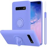 Cadorabo Ohišje, združljiv s Samsungom v tekoči lahki vijolični barvi - zaščitni pokrov iz fleksibilnega silikona TPU z obročem, (20582482) Cene