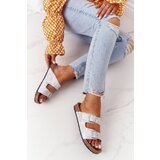 EVENTO PE1 Women's Slides On Corck Silver Vivio | Shoptok.si