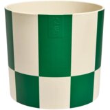 ELHO cvetlični lonec blocks & stripes 15 cm - travniško zelena | Shoptok.si