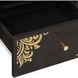 vidaXL Kava Stol s ladicama Crna 80 x 54 x 40 cm Čvrsto drvo manga | shoptok.hr