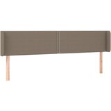 Maison Chic posteljno vzglavje - vzglavna omarica - nočna omarica z ušesi taupe 163x16x78/88 cm blago, (21708156) Cene