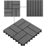  Pločice za decking 22 kom. Siva 30 x 30 cm WPC | shoptok.hr