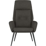  Stol za sproščanje temno sivo umetno semiš usnje, (20934956) | Shoptok.si