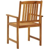  Vrtne stolice s jastucima 4 kom od masivnog drva bagrema | shoptok.hr