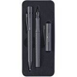  KOMPLET KEMIČNI SVINČNIK IN NALIVNIK GRIP 2011 EDITION V KOVINSKI ŠKATLI FABER CASTELL 201626 MAT ČRNA Cijene