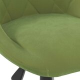  Okretna Radna stolica - Uredska stolica svjetlozelena baršunasta | shoptok.hr