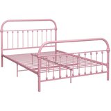 vidaXL Okvir za krevet ružičasti metalni 140 x 200 cm | shoptok.hr
