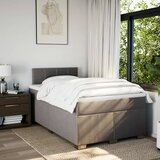  Krevet s oprugama i madracem smeđesivi 120 x 200 cm od tkanine | shoptok.hr
