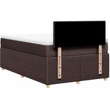  s oprugama i madracem tamnosmeđi 120 x 200 cm od tkanine | shoptok.hr