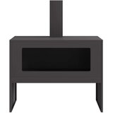 vidaXL Hladno valjani čelik/Crna Hladno valjani čelik 80 x 50 x 96 cm | shoptok.hr