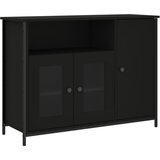  The Living Store Komoda črna 100x35x75 cm inženirski les - Komoda, (21444051) | Shoptok.si