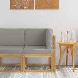  Set vanjskih sofa Bijela i svjetlosiva 51 x 54 x 73 cm | shoptok.hr
