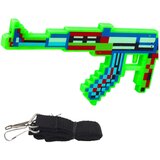 Pixel puška z orožjem svetlobe zvoki laser zelena 45 cm | Shoptok.si