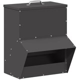  Hranilica za piliće Crna 20 x 25 x 35 cm Hladno valjani čelik | shoptok.hr