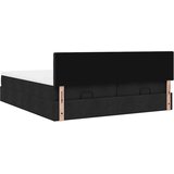 vidaXL Otomanski posteljni okvir z vzmetnicami črn 180x200 cm blago | Shoptok.si