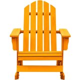 vidaXL Vrtni gugalni stol Adirondack trden les jelke oranžen | Shoptok.si