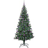  Umjetno predsvijetljeno božićno drvce Zelena 210 cm PVC i metal | shoptok.hr
