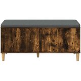  Klupa za hodnik s jastukom Dimljeni Hrast 100 x 38 x 46 cm | shoptok.hr