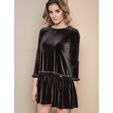 Premium DRESS ONE IN SOFT VELVET BLACK Cene
