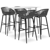 The Living Store Barska garnitura 5-delna bela in siva - Barska Garnitura, (21475126) | Shoptok.si
