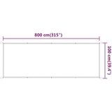  Vertikalna markiza bež 100x800 cm tkanina oxford, (20702771) | Shoptok.si