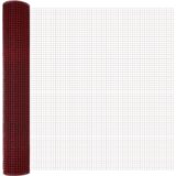 vidaXL varjena žična ograja rdeča 1.5x25 m jeklo | Shoptok.si