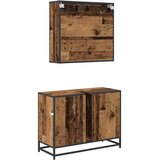  Set namještaja za kupaonicu 2 kom. Staro drvo 80 x 33 x 60 cm | shoptok.hr