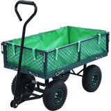 vidaXL Vrtni ročni voziček zelen 250 kg Cene