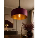  Luster na sajli HAKI 1xE27/60W/230V bordo/crna Slike