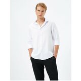 Koton Basic Shirt Classic Collar With Buttons Long Sleeved Non Iron Cene
