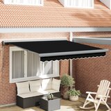 vidaXL Ročna retraktibilna tenda Črna 300x250 cm, Zamenjava blaga za tendo za okvir 3x2.5 m Črna Cene