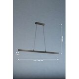 Fischer & Honsel Črna LED zatemnitvena viseča svetilka Stripe – | Shoptok.si